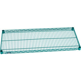 Nexel S1442G Poly-Green Epoxy Wire Shelf 42"W x 14"D