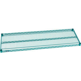 Nexel S1454G Poly-Green Epoxy Wire Shelf 54"W x 14"D