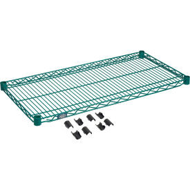 Nexel S1836G Poly-Green Epoxy Wire Shelf 36"W x 18"D