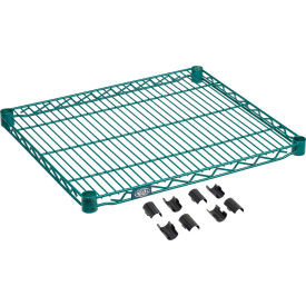 Nexel S2124G Poly-Green Epoxy Wire Shelf 24"W x 21"D