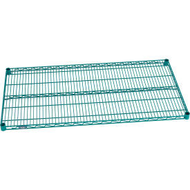 Nexel S2148G Poly-Green Epoxy Wire Shelf 48"W x 21"D