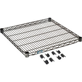 Nexel S2424B Black Epoxy Wire Shelf 24"W x 24"D