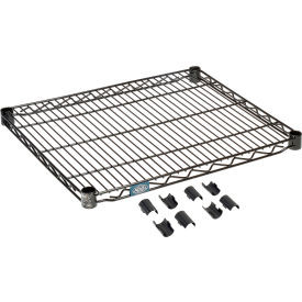 Nexel S2130B Black Epoxy Wire Shelf 30"W x 21"D
