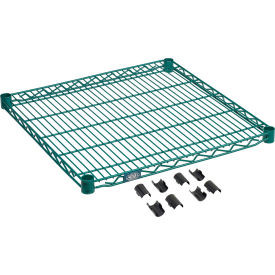 Nexel S2424G Poly-Green Epoxy Wire Shelf 24"W x 24"D