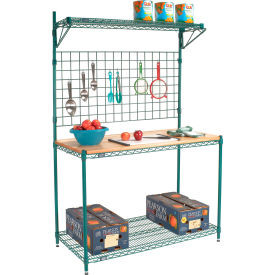 Nexel Poly-Green Baker's Rack, 48"W x 24"D x 74"H