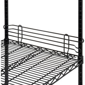 Nexel Black Epoxy Wire Ledge, 30"W x 4"H