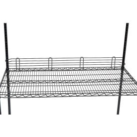 Nexel Black Epoxy Wire Ledge, 48"W x 4"H