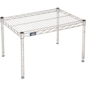 Nexel Chrome Wire Dunnage Rack - 24"W x 18"D x 14"H