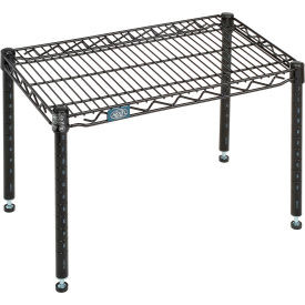 Nexel Black Epoxy Wire Dunnage Rack - 24"W x 14"D x 14"H