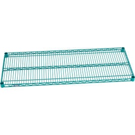 Nexel S1448G Poly-Green Epoxy Wire Shelf 48"W x 14"D