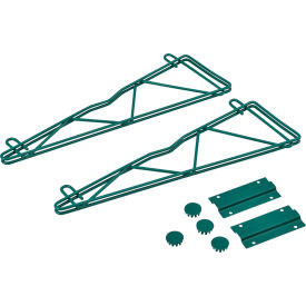 Nexel Poly-Green, Fixed Single Shelf Wall Mount Bracket, 18"D