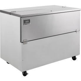 Nexel Mobile Milk Cooler, Single Sided, 18.5 Cu. Ft., Stainless Steel