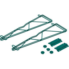 Nexel Poly-Green, Fixed Single Shelf Wall Mount Bracket, 21"D