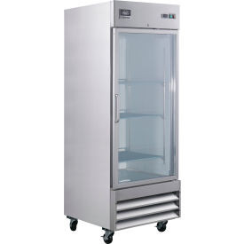 Nexel Reach In Refrigerator, 1 Glass Door, 23 Cu. Ft.