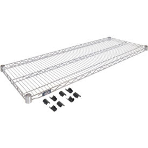 Nexel S1824S Stainless Steel Wire Shelf 24"W x 18"D