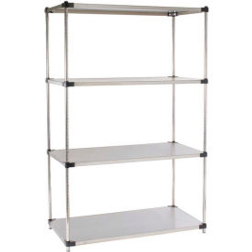 Nexel Solid Stainless Steel, 5 Tier, Starter Unit, 48"W x 18"D x 74"H