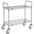 Nexel Utility Cart w/2 Shelves & Poly Casters, 1200 lb. Capacity, 36"L x 18"W x 39"H