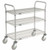 Nexel Utility Cart w/3 Shelves & Poly Casters, 1200 lb. Capacity, 36"L x 18"W x 39"H