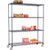 Nexel 4 Shelf Truck, Nexelon, 36"W x 18"D x 80"H, Polymer Swivel Casters, 2 Brake