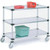 Nexel 2 Shelf Cart, Galvanized, 48"W x 18"D x 39"H, Polyurethane Casters