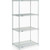 Nexel 4 Shelf, Stainless Steel Wire Shelving Unit, Starter, 36"W x 24"D x 74"H