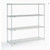 Nexel 4 Shelf, Stainless Steel Wire Shelving Unit, Starter, 60"W x 18"D x 63"H