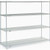 Nexel 4 Shelf, Stainless Steel Wire Shelving Unit, Starter, 72"W x 24"D x 63"H