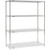 Nexel 4 Shelf, Stainless Steel Wire Shelving Unit, Starter, 54"W x 18"D x 86"H