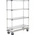 Nexel Galvanized Shelf Truck w/Dolly Base, 1600 lb. Capacity, 48"L x 18"W x 70"H, Gray