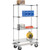 Nexel Galvanized Shelf Truck w/Dolly Base, 1600 lb. Capacity, 60"L x 18"W x 70"H, Gray