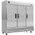 Nexel Reach In Refrigerator, 3 Solid Doors, 72 Cu. Ft