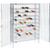 Nexel 10 Shelf, Chrome Wine Security Wire Shelving Unit, 72 Bottles, 36"W x 14"D x 66"H