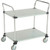 Nexel 2 Shelf, Galvanized Utility Cart, 36"Wx24"Dx39"H, Polyurethane Swivel Casters