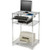 Nexel Chrome Wire Shelf Computer Workstation with Keyboard Tray, 30"W x 24"D x 42"H