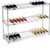 Nexel Wine Bottle Rack - 39 Bottle 48"W x 14"D x 34"H, Chrome