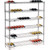 Nexel Wine Bottle Rack - 78 Bottle 48"W x 14"D x 54"H, Chrome