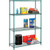 Nexel 4 Shelf, Green Epoxy Wire Shelving-In-A-Box, 36"W x 18"D x 74"H