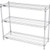 Nexel 3 Shelf, Chrome Wire Shelving Unit, Starter, 42"W x 14"D x 34"H