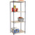 Nexel Nexelite 4 Shelf, Vented Plastic Mat Shelving Unit, Starter, 30"W x 21"D x 74"H