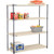 Nexel Nexelite 4 Shelf, Vented Plastic Mat Shelving Unit, Starter, 54"W x 18"D x 63"H