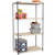 Nexel Nexelite 4 Shelf, Vented Plastic Mat Shelving Unit, Starter, 42"W x 21"D x 74"H