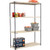 Nexel Nexelite 4 Shelf, Vented Plastic Mat Shelving Unit, Starter, 60"W x 21"D x 86"H