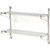 Nexel Chrome Adjustable Wall Mount Wire Shelving, 2 Shelf, Starter, 48"Wx14"Dx34"H