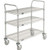 Nexel Utility Cart w/3 Shelves & Poly Brake Casters, 1200 lb. Cap, 48"L x 21"W x 39"H