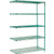 Nexel 5 Shelf, Poly-Green Wire Shelving Unit, Add On, 60"W x 24"D x 74"H