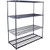 Nexel 4 Shelf, Nexelon Blue Wire Shelving Unit, Starter, 1 HD Shelf, 60"W x 24"D x 86"H