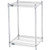 Nexel 2 Shelf, Chrome ESD Wire Shelving Unit, Starter, 24"W x 14"D x 34"H