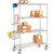 Nexelate Curbside Wire Truck w/4 Shelves & Polyurethane Casters, 24"L x 18"W x 69"H