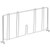 Nexel Stainless Steel Divider, 21"D x 8"H