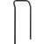Nexel Black Epoxy, Utility Cart Handle, 18"D